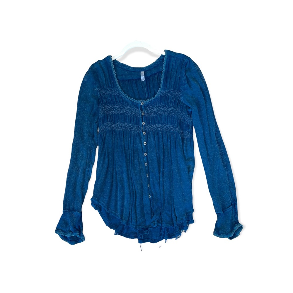 Free People Long Sleeved Shirt